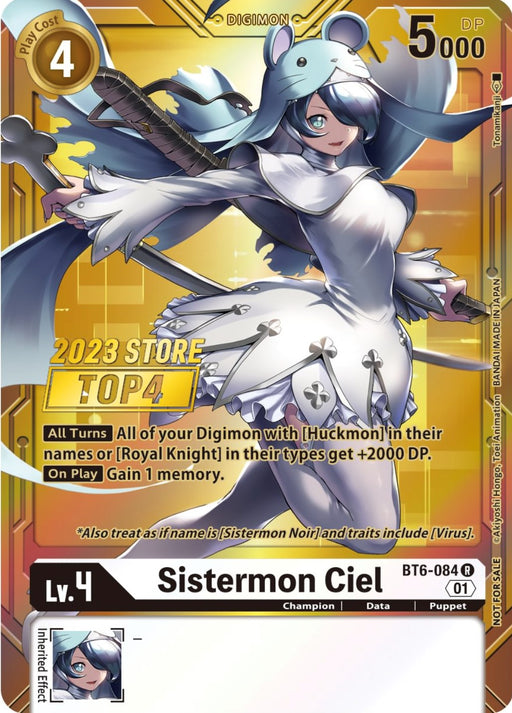 Sistermon Ciel [BT6-084] (2023 Store Top 4) [Double Diamond Promos] - Just $0.50! Shop now at Retro Gaming of Denver