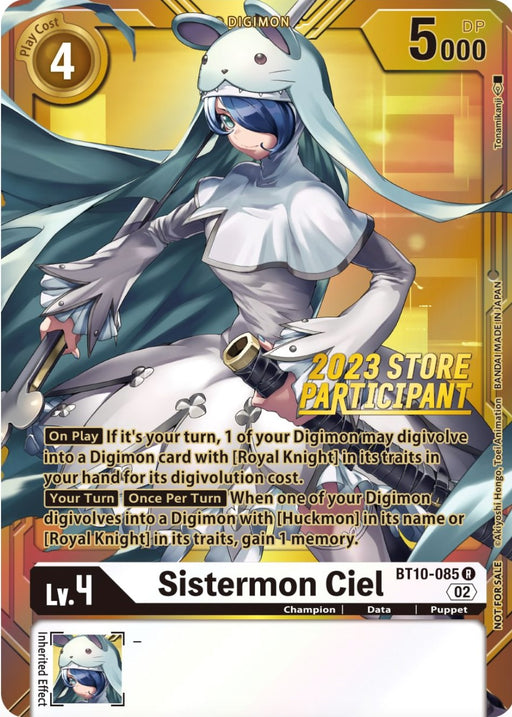 Sistermon Ciel [BT10-085] (2023 Store Participant) [Xros Encounter Promos] - Just $0.10! Shop now at Retro Gaming of Denver