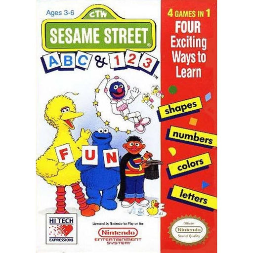 Sesame Street 123 and ABC (Nintendo NES) - Just $0! Shop now at Retro Gaming of Denver