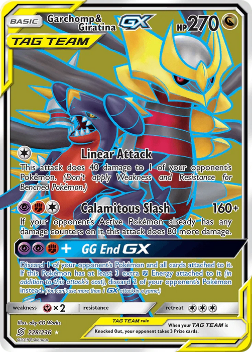 Garchomp & Giratina GX (228/236) [Sun & Moon: Unified Minds] - for just $24.15! 