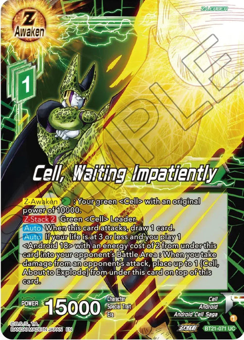Cell, Waiting Impatiently (BT21-071) [Wild Resurgence] - for just $0.10! 