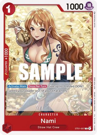 Nami (Tournament Pack Vol. 3) [Participant] (ST01-007) - One Piece Promotion Cards - for just $2.10! 