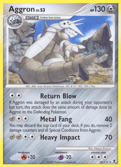 Aggron (14/111) [Platinum: Rising Rivals] - for just $0.95! 