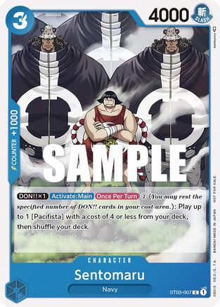 Sentomaru (Tournament Pack Vol. 3) [Participant] (ST03-007) - One Piece Promotion Cards - for just $0.13! 