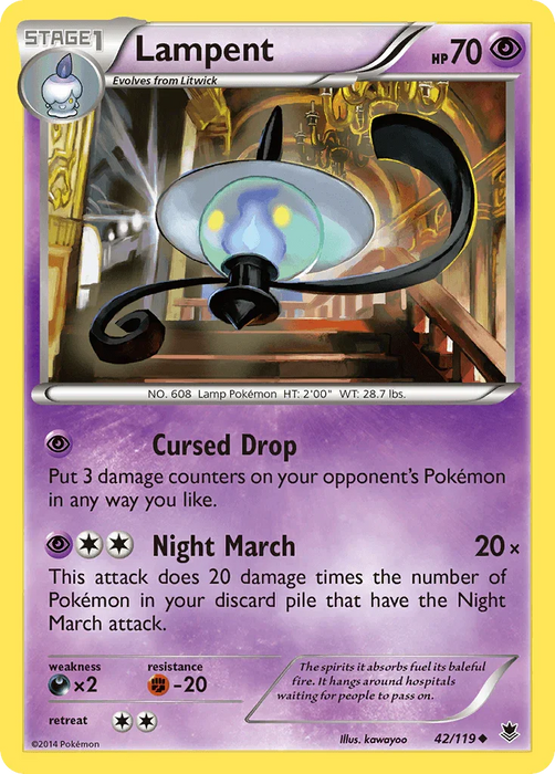 Lampent (42/119) [XY: Phantom Forces] - for just $0.15! 