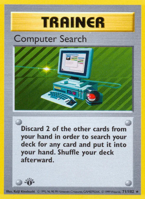 Computer Search (71/102) (Shadowless) [Base Set 1st Edition] - for just $21.50! 