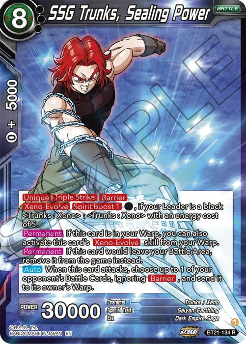 SSG Trunks, Sealing Power (BT21-134) [Wild Resurgence] - for just $0.50! 