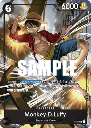 Monkey.D.Luffy (Pirates Party Vol. 3) (P-035) - One Piece Promotion Cards - for just $5! 