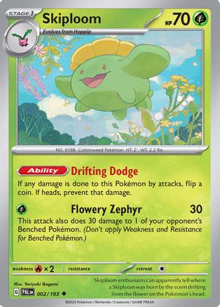 Skiploom 002/193 - SV02 Paldea Evolved - for just $0.05! 