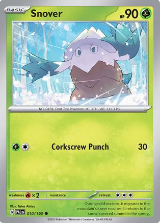 Snover 010/193 - SV02 Paldea Evolved - for just $0.04! 