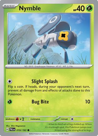 Nymble 019/193 - SV02 Paldea Evolved - for just $0.05! 