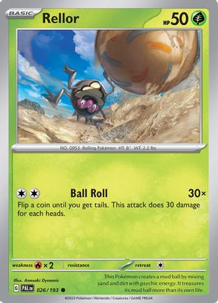 Rellor 026/193 - SV02 Paldea Evolved - for just $0.05! 