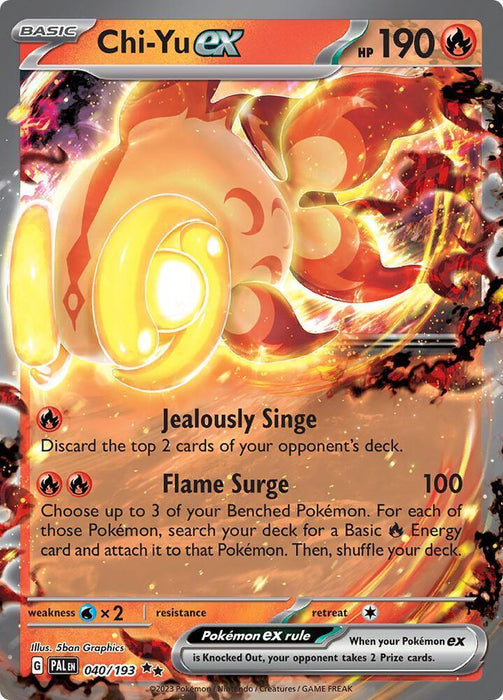 Chi-Yu ex (040/193) [Scarlet & Violet: Paldea Evolved] - for just $0.40! 