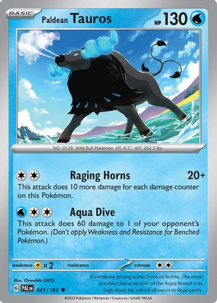 Paldean Tauros 041/193 - SV02 Paldea Evolved - for just $0.05! 