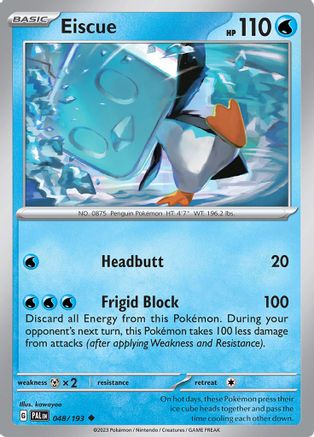 Eiscue 048/193 - SV02 Paldea Evolved - for just $0.05! 