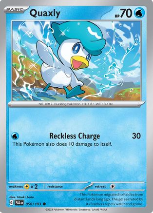 Quaxly 050/193 - SV02 Paldea Evolved - for just $0.05! 