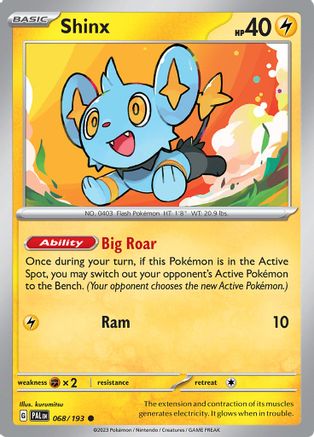 Shinx 068/193 - SV02 Paldea Evolved - for just $0.08! 