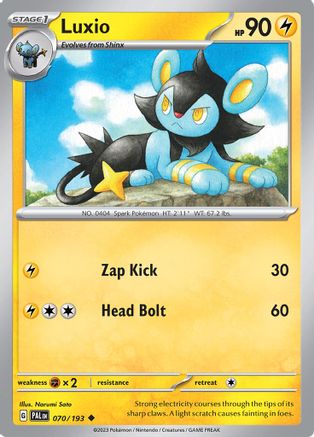 Luxio 070/193 - SV02 Paldea Evolved - for just $0.05! 