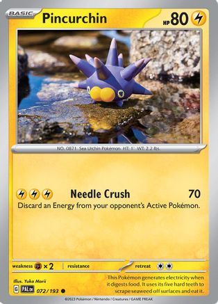Pincurchin 072/193 - SV02 Paldea Evolved - for just $0.05! 