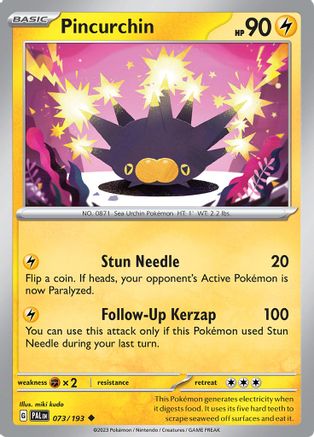 Pincurchin 073/193 - SV02 Paldea Evolved - for just $0.05! 