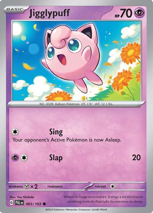 Jigglypuff 083/193 - SV02 Paldea Evolved - for just $0.10! 