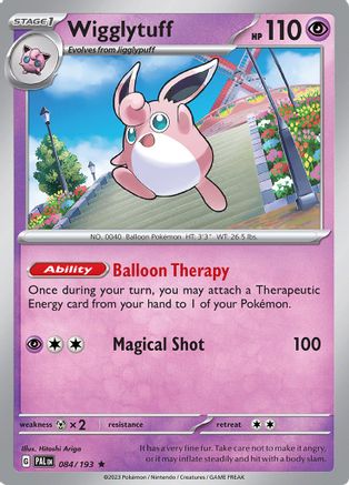 Wigglytuff 084/193 - SV02 Paldea Evolved Holofoil - for just $0.08! 