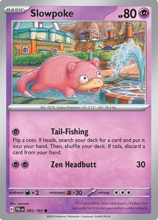 Slowpoke 085/193 - SV02 Paldea Evolved - for just $0.08! 