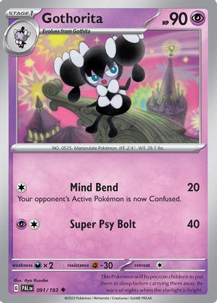Gothorita 091/193 - SV02 Paldea Evolved - for just $0.05! 