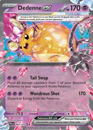 Dedenne ex 093/193 - SV02 Paldea Evolved Holofoil - for just $0.43! 