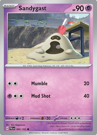 Sandygast 095/193 - SV02 Paldea Evolved - for just $0.05! 