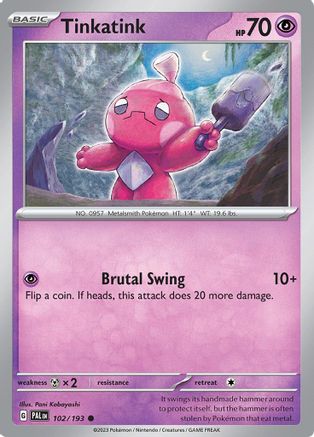 Tinkatink 102/193 - SV02 Paldea Evolved - for just $0.05! 