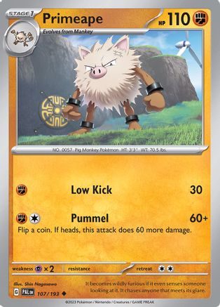 Primeape 107/193 - SV02 Paldea Evolved - for just $0.05! 