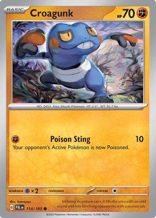 Croagunk 114/193 - SV02 Paldea Evolved - for just $0.03! 