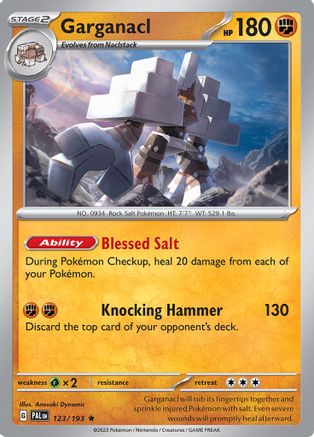 Garganacl 123/193 - SV02 Paldea Evolved Holofoil - for just $0.05! 
