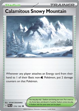 Calamitous Snowy Mountain 174/193 - SV02 Paldea Evolved - for just $0.08! 