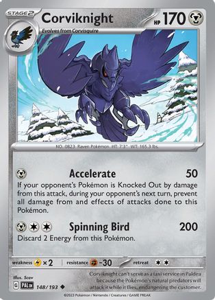 Corviknight 148/193 - SV02 Paldea Evolved - for just $0.04! 