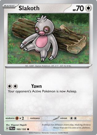 Slakoth 160/193 - SV02 Paldea Evolved - for just $0.05! 