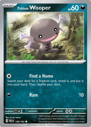 Paldean Wooper 128/193 - SV02 Paldea Evolved - for just $0.05! 