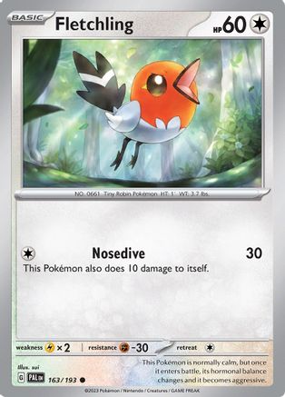 Fletchling 163/193 - SV02 Paldea Evolved - for just $0.05! 