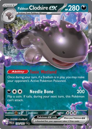 Paldean Clodsire ex 130/193 - SV02 Paldea Evolved Holofoil - for just $0.35! 