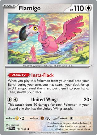 Flamigo 170/193 - SV02 Paldea Evolved - for just $0.05! 
