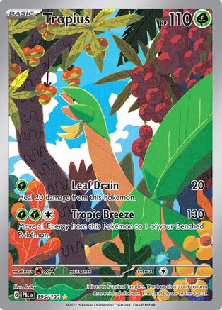 Tropius 195/193 - SV02 Paldea Evolved Holofoil - for just $6.35! 