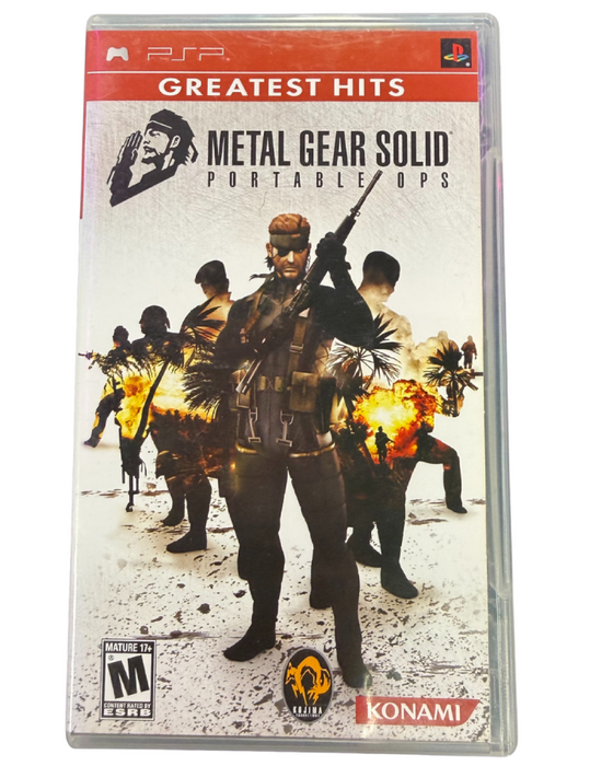 Metal Gear Solid: Portable Ops [Greatest Hits] – PlayStation Portable (PSP) - for just $16.99! 