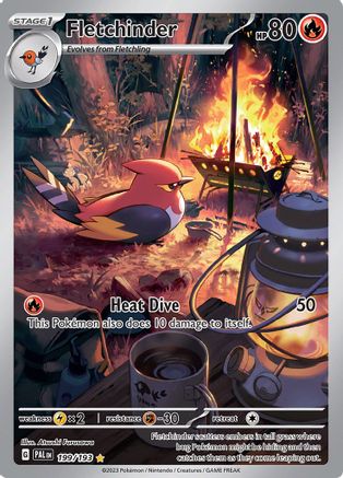 Fletchinder 199/193 - SV02 Paldea Evolved Holofoil - for just $5.59! 