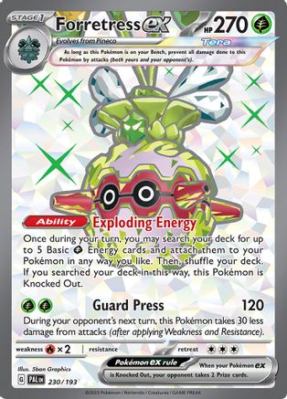 Forretress ex 230/193 - SV02 Paldea Evolved Holofoil - for just $0.35! 