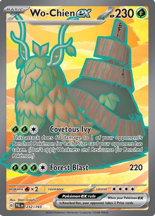 Wo-Chien ex 232/193 - SV02 Paldea Evolved Holofoil - for just $0.90! 