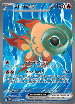 Chi-Yu ex 234/193 - SV02 Paldea Evolved Holofoil - for just $0.95! 
