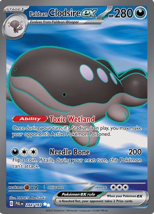 Paldean Clodsire ex 244/193 - SV02 Paldea Evolved Holofoil - for just $0.99! 
