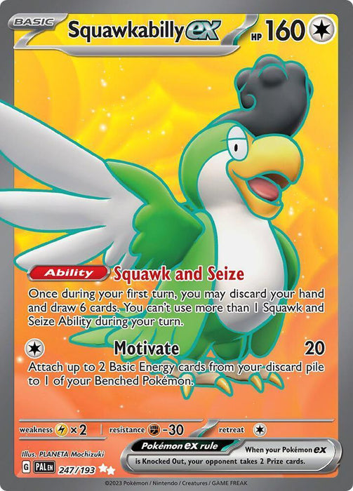 Squawkabilly ex (247/193) [Scarlet & Violet: Paldea Evolved] - for just $0.75! 