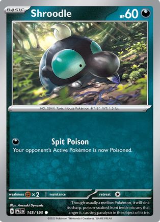Shroodle 145/193 - SV02 Paldea Evolved - for just $0.05! 